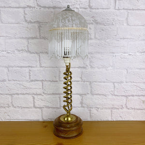 Antique Brass Barley Twist Lamp.