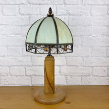 Load image into Gallery viewer, Vintage Wood Lamp, Vintage Lamp, Wood Lamp, Wood Light, Vintage Home Decor, 1940s Antique, Cottagecore, British Vintage, English Antique
