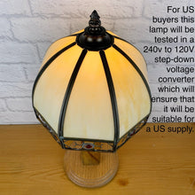 Load image into Gallery viewer, Vintage Wood Lamp, Vintage Lamp, Wood Lamp, Wood Light, Vintage Home Decor, 1940s Antique, Cottagecore, British Vintage, English Antique
