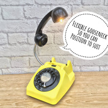 Load image into Gallery viewer, Retro Telephone Lamp Yellow / Black
