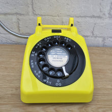 Load image into Gallery viewer, Retro Telephone Lamp Yellow / Black
