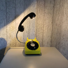 Load image into Gallery viewer, Retro Telephone Lamp Yellow / Black
