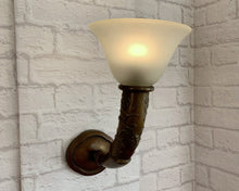 Load image into Gallery viewer, Vintage Brass Wall Light.
