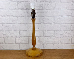 Antique Wooden Lamp Base.