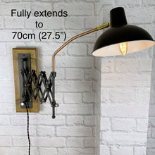 Load image into Gallery viewer, Industrial Scissor Action Wall Light.
