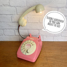 Load image into Gallery viewer, Retro Telephone Lamp Coral Pink
