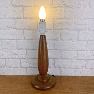 Mid Century Teak Lamp.