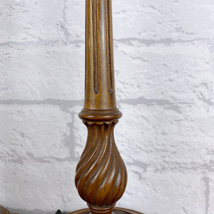 Pair Of Vintage Wood Lamps