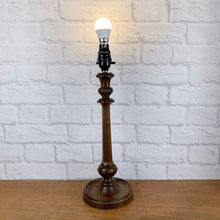 Load image into Gallery viewer, Vintage Wood Lamp Base.
