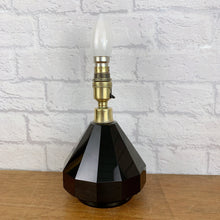 Load image into Gallery viewer, Black Glass Art Deco Lamp
