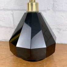 Load image into Gallery viewer, Black Glass Art Deco Lamp
