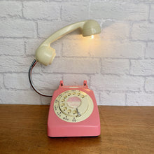 Load image into Gallery viewer, Retro Telephone Lamp Coral Pink
