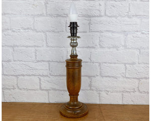 Art Deco Wood Lamp Base.