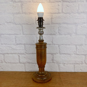 Art Deco Wood Lamp Base.