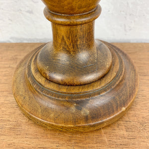 Art Deco Wood Lamp Base.