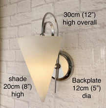 Load image into Gallery viewer, Pair Of Italian Wall Lights, Chrome &amp; White
