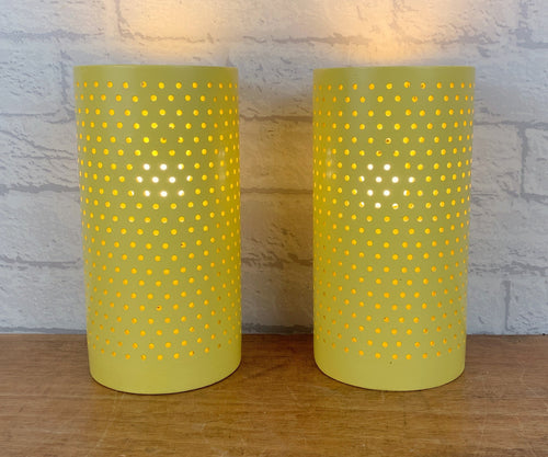 Pair Of Yellow Lamps