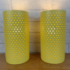 Pair Of Yellow Lamps