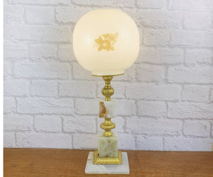 Vintage Marble Table Lamp