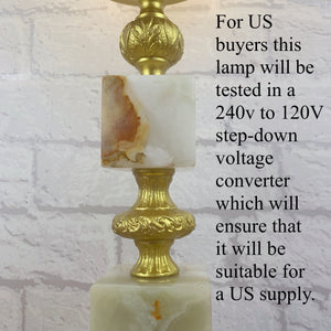 Vintage Marble Table Lamp