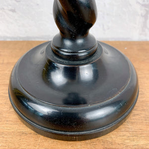 Barley Twist Wood Lamp, Ebony Wood Lamp