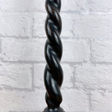 Load image into Gallery viewer, Barley Twist Wood Lamp, Ebony Wood Lamp
