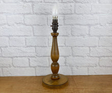 Load image into Gallery viewer, Lamp Base Wood, Vintage Wooden Base.
