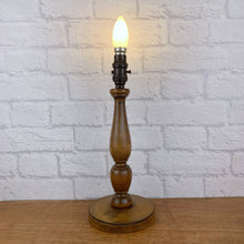 Load image into Gallery viewer, Lamp Base Wood, Vintage Wooden Base.
