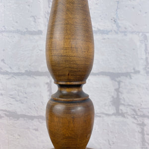 Lamp Base Wood, Vintage Wooden Base.