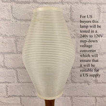 Load image into Gallery viewer, Mid Century Modern Teak Lamp.
