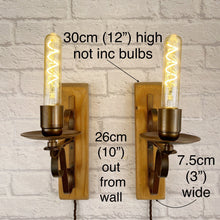 Load image into Gallery viewer, Antique Wrought Iron, Rustic Wall Lights
