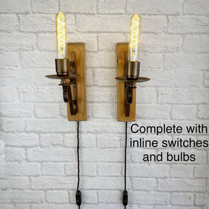 Antique Wrought Iron, Rustic Wall Lights