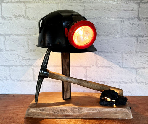 Miners Helmet Lamp, Nostalgia Gift.