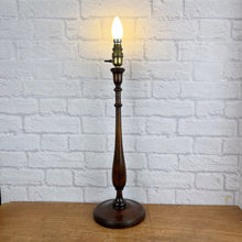 Load image into Gallery viewer, Tall Vintage Wood Lamp.
