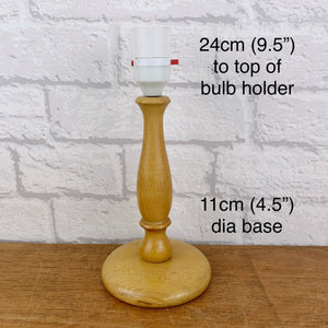 Small Wooden Lamp Base