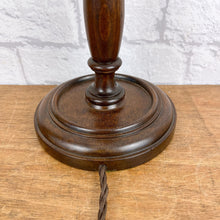 Load image into Gallery viewer, Antique Wood Lamp Base, Tall Wooden Lamp.
