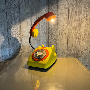 Dopamine Decor, Yellow & Orange Desk Lamp.