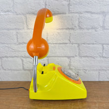 Load image into Gallery viewer, Retro Telephone Lamp Yellow &amp; Orange
