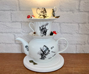 Alice In Wonderland Gift, Teapot Lamp.