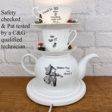 Load image into Gallery viewer, Alice In Wonderland Gift, Teapot Lamp.
