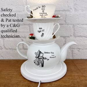 Alice In Wonderland Gift, Teapot Lamp.