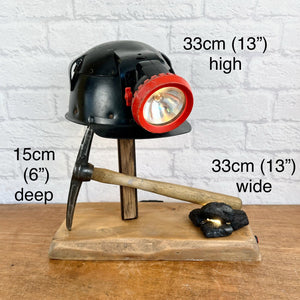 Miners Helmet Lamp, Nostalgia Gift.