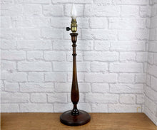 Load image into Gallery viewer, Tall Vintage Wood Lamp.
