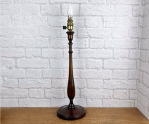 Tall Vintage Wood Lamp.