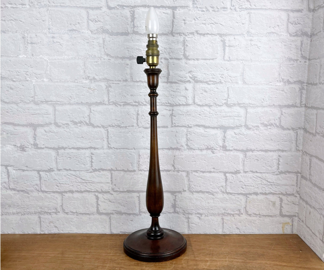 Tall Vintage Wood Lamp.