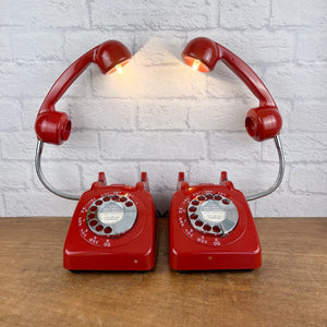 Pair Of Retro Bedside Lamps.