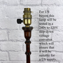 Load image into Gallery viewer, Tall Vintage Wood Lamp.
