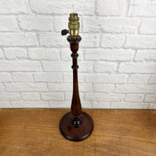 Load image into Gallery viewer, Tall Vintage Wood Lamp.
