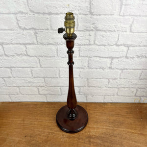 Tall Vintage Wood Lamp.