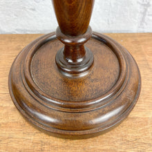 Load image into Gallery viewer, Antique Wood Lamp Base, Tall Wooden Lamp.
